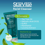 StarVille acne prone skin facial cleanser 100 ml