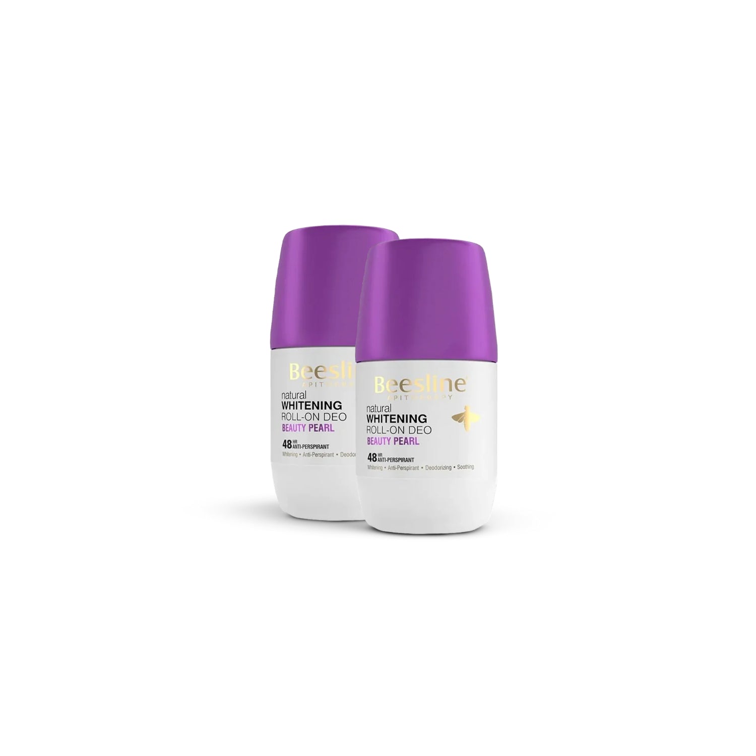 Beesline Beauty Pearl Whitening Roll‑On Deodorant 48h  Protection & Brightening – 50ml (Buy 1 Get 1)