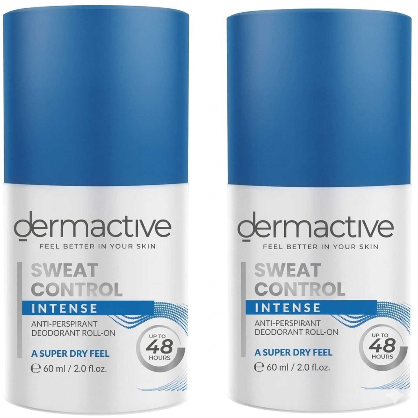 Dermactive Sweat Control Intense Deodorant Roll-On - 60Ml (Buy 1 Get 1)