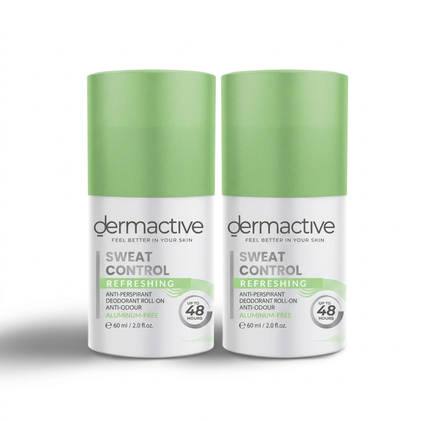 Dermactive Sweat Control Refreshing Deodorant Roll-On - 60Ml (Buy 1 Get 1)