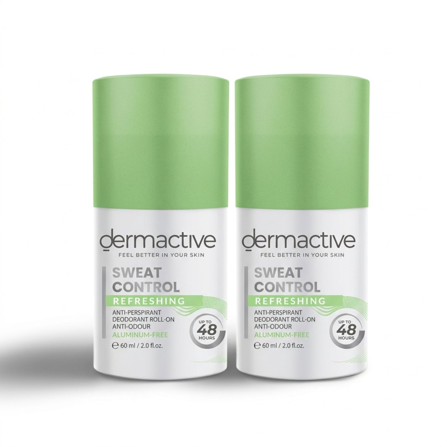 Dermactive Sweat Control Refreshing Deodorant Roll-On - 60Ml (Buy 1 Get 1)