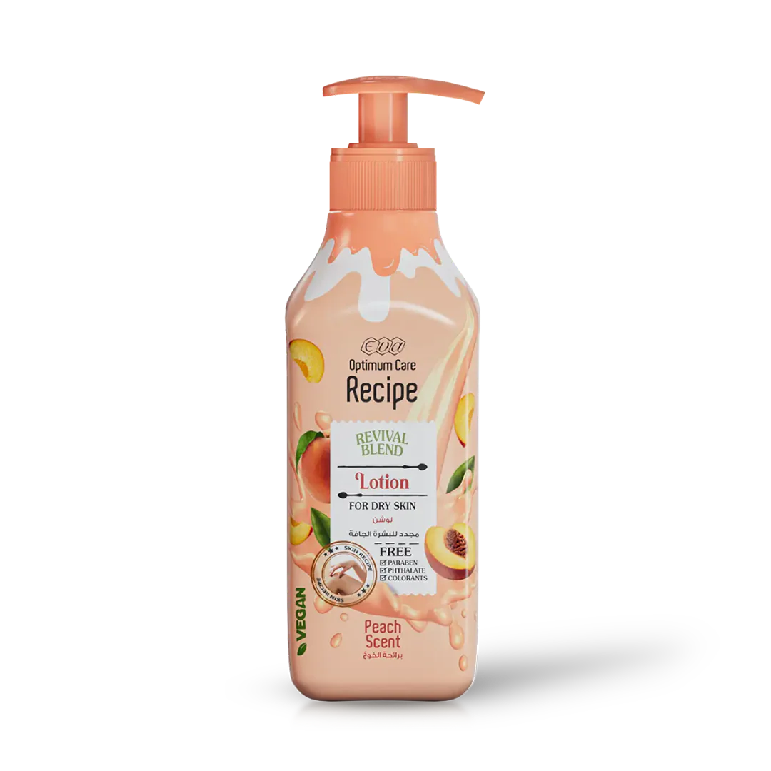 Eva Optimum Care Recipe Revival Blend Lotion For Dry Skin - Peach Scent 370 Ml