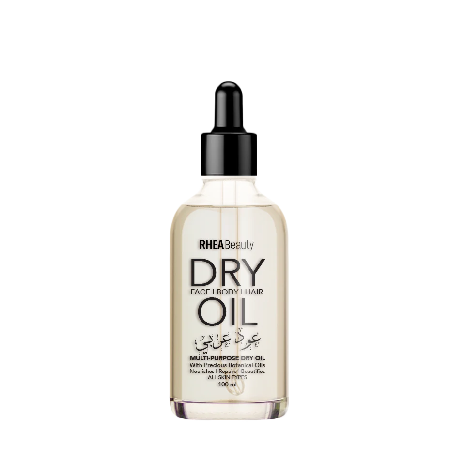 Rhea Beauty Dry Oil Arabian Oud for Face, Body & Hair – 100ml