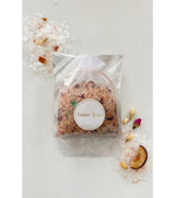 Inner You Botanical Bath Salt Sugar Plum in Organza Bag – 200g Himalayan Salt with Dry Flowers