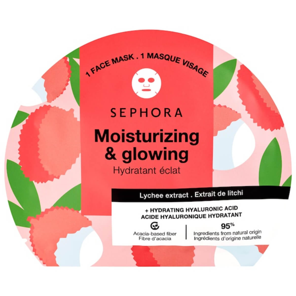 Sephora Collection Lychee Hydrating Sheet Face Mask – Boosts Radiance and Deep Moisture