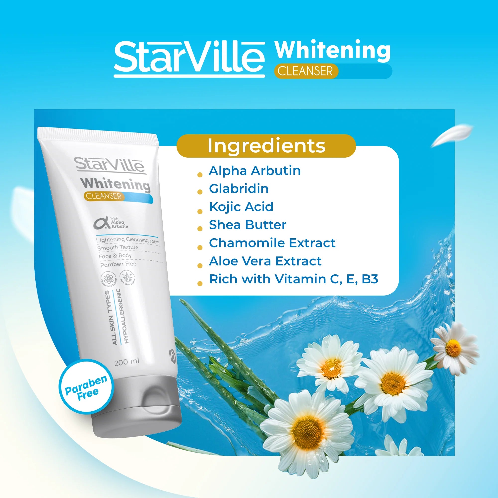 Starville whitening cleanser 200 ml