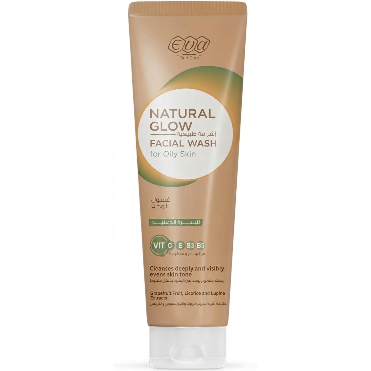 Eva Skin Care Natural Glow Facial Wash For Oily Skin 100 Ml